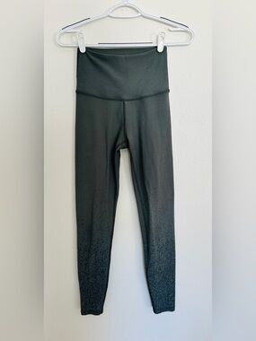 Beyond Yoga Alloy Ombre High Waisted Midi Leggings Black Speckle Gradient S/M
